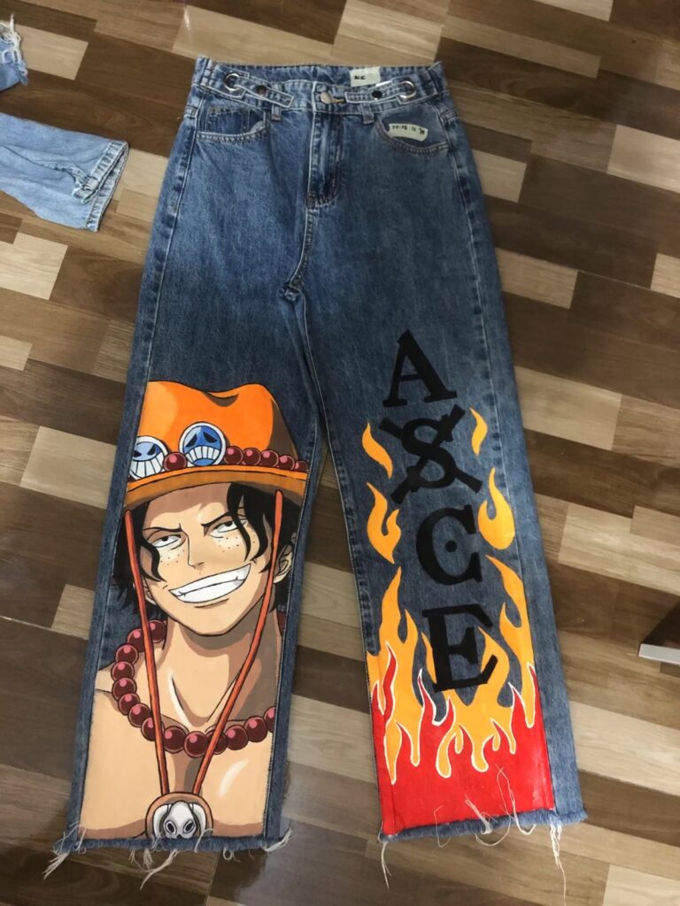 luffy printed Baggy pants